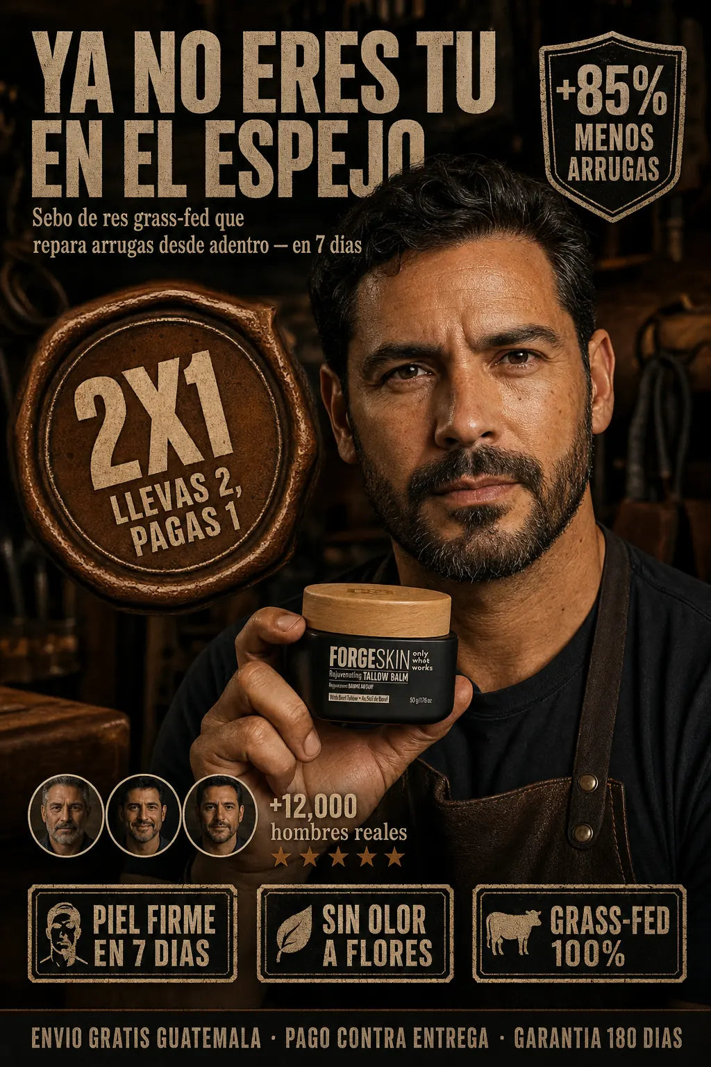 ForgeSkin Tallow Balm — hero oferta 2X1