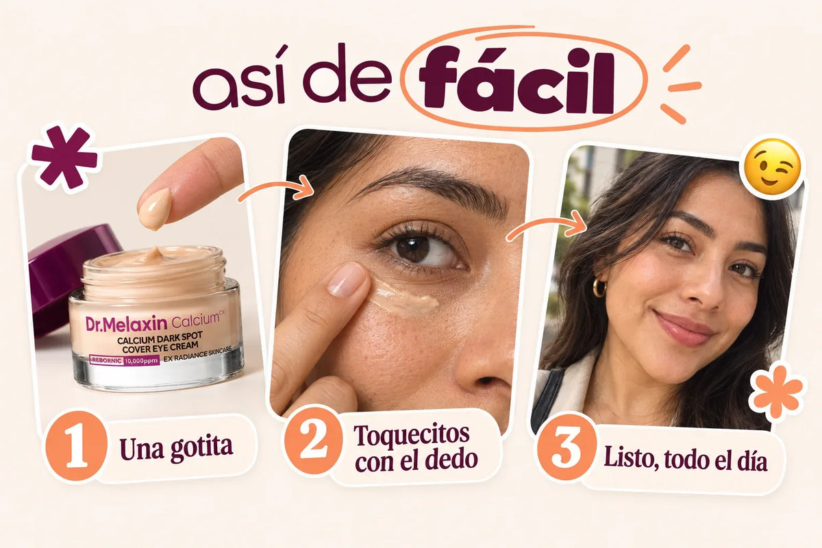 Dr.Melaxin Crema Cubre Ojeras — modo de uso