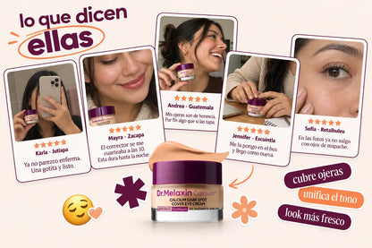 Dr.Melaxin Crema Cubre Ojeras — testimoniales