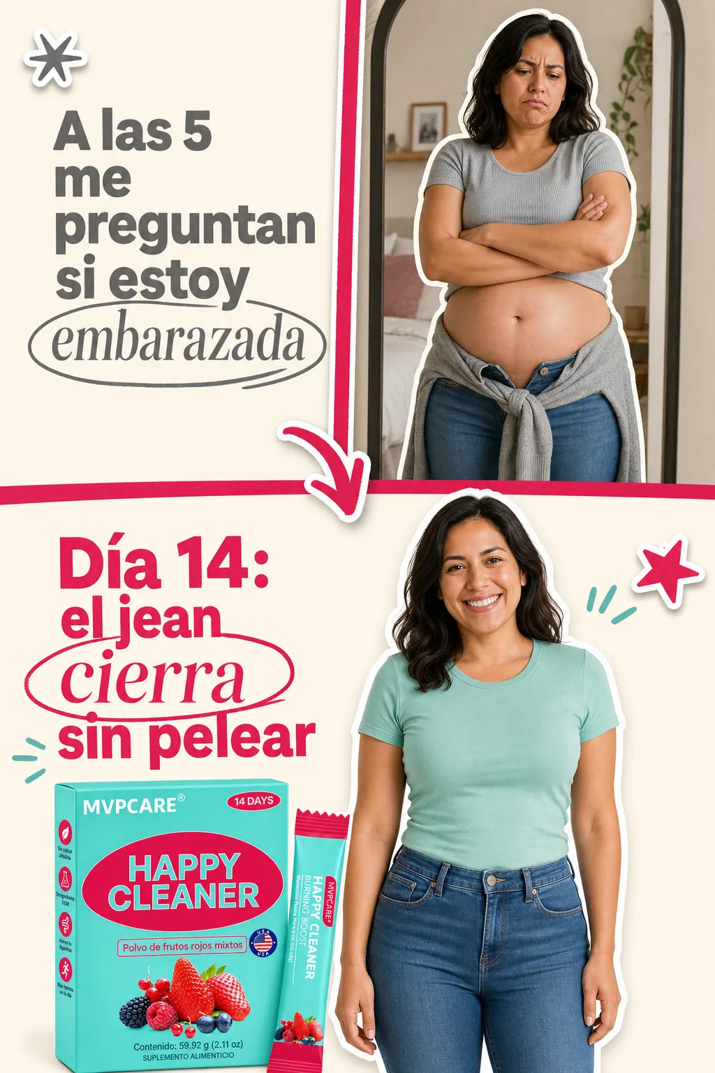 HAPPY CLEANER — antes despues