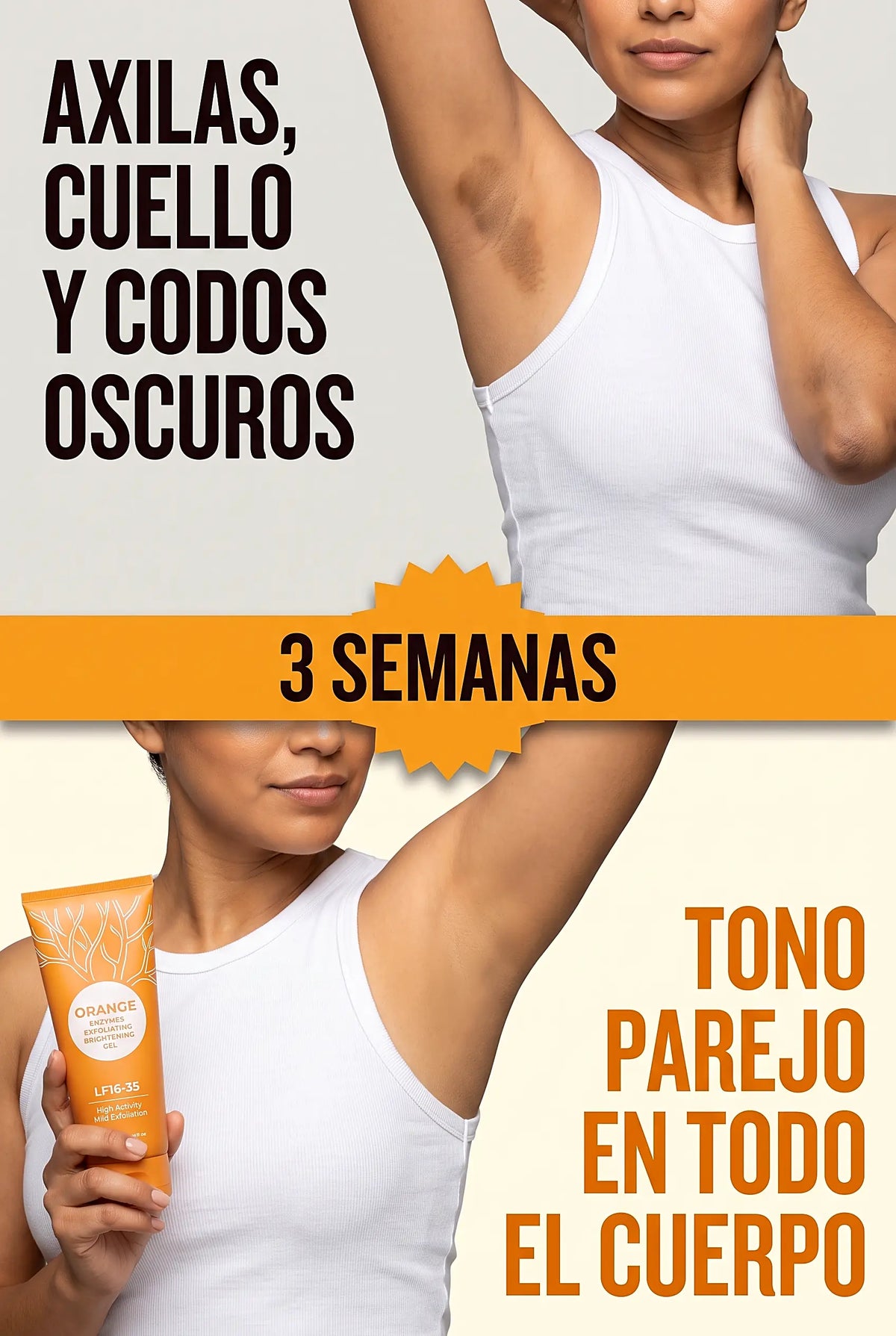 Orange Glow — antes despues