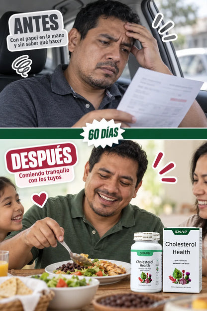 SNAP Cholesterol Health — antes despues