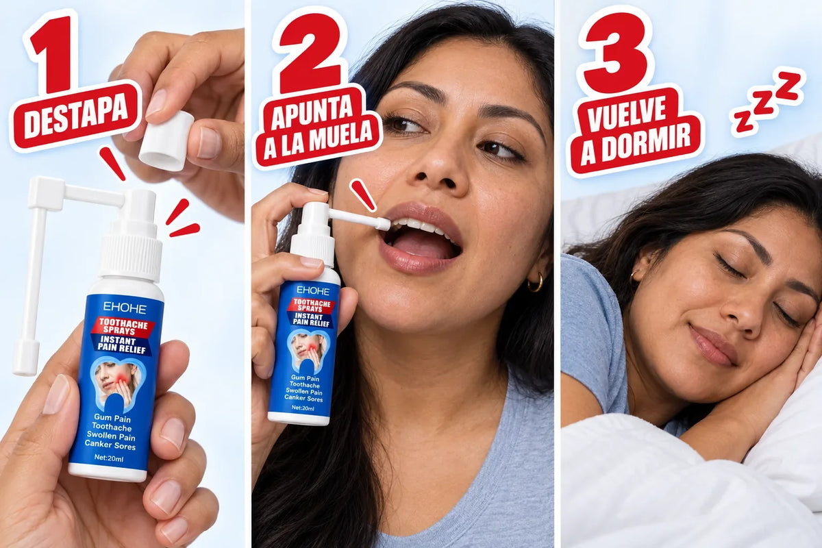Spray Alivio Dental — modo de uso