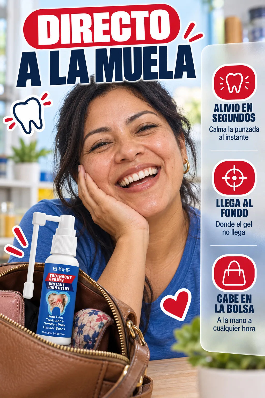 Spray Alivio Dental — beneficios