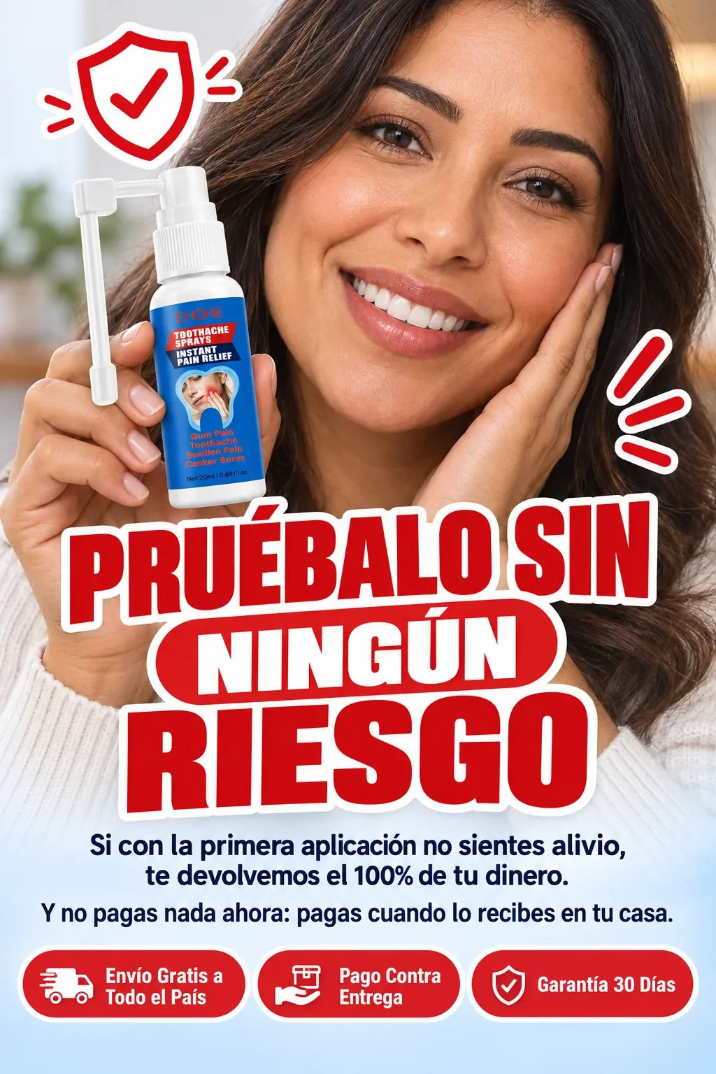 Spray Alivio Dental — garantia
