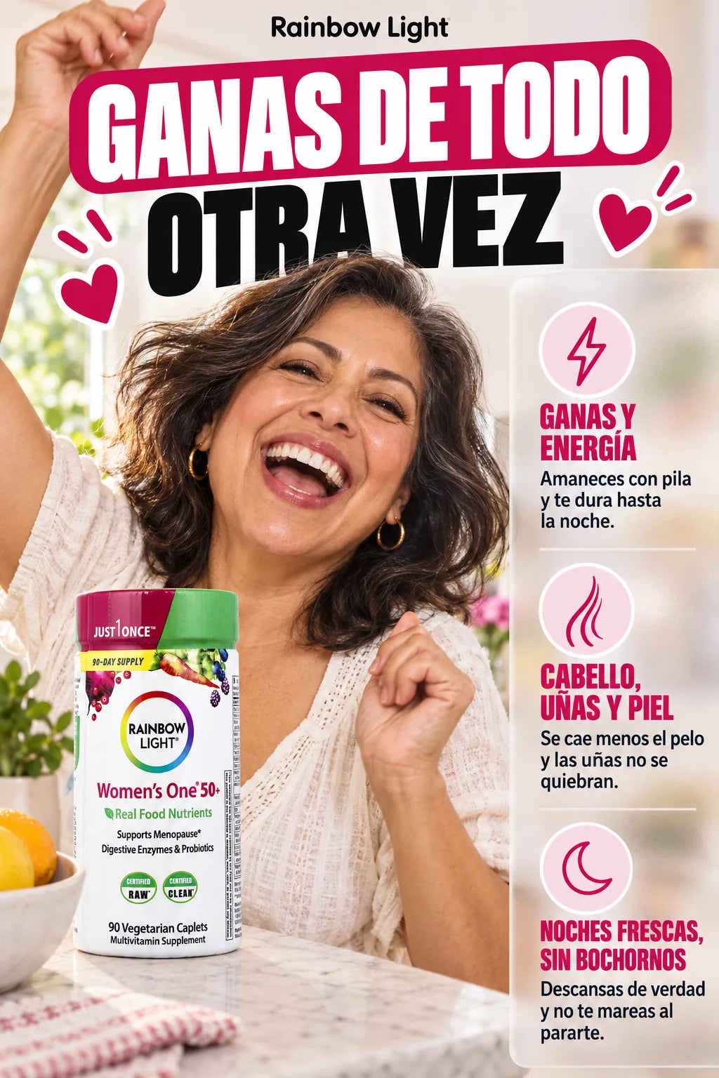 Women's One 50+ — beneficios
